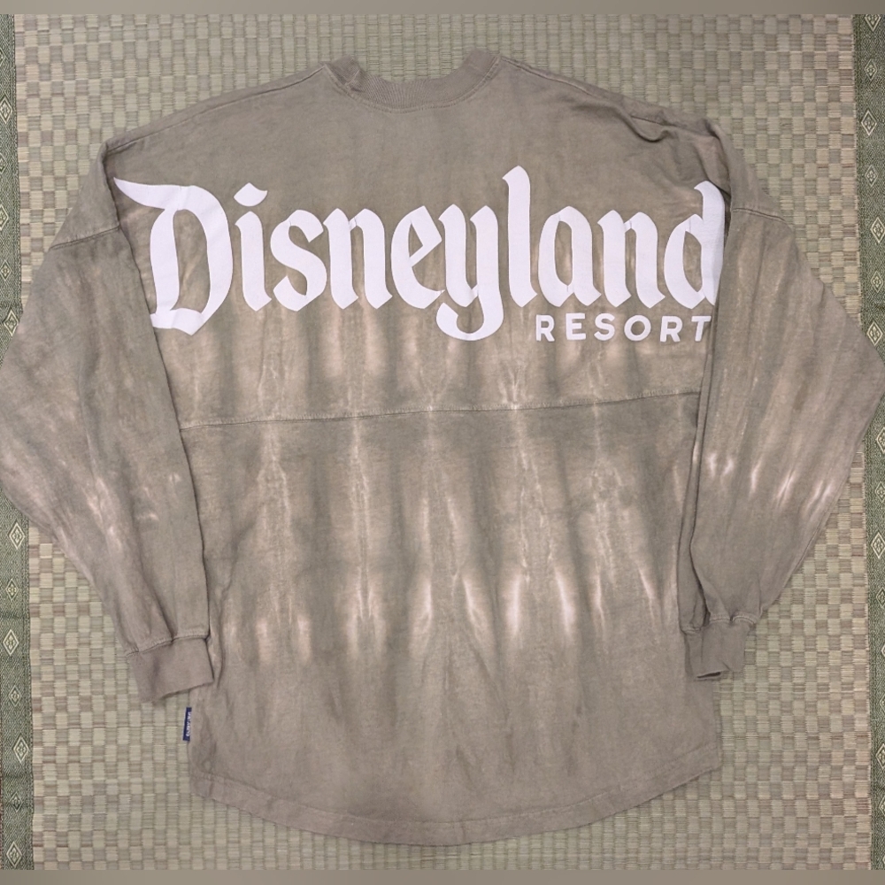 Disneyland Resort Spirit Jersey Olive Green Tie-dye Sweatshirt Size Small